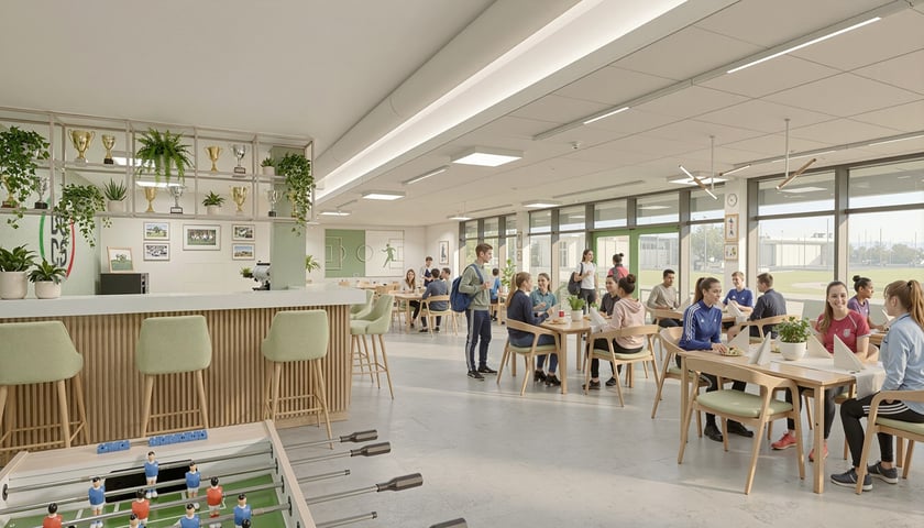 Powiększ obraz: Wrocławskie Centrum Sportu na Nowych Żernikach (wizualizacja)