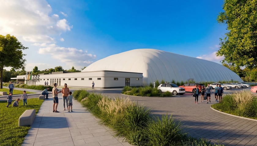 Powiększ obraz: Wrocławskie Centrum Sportu na Nowych Żernikach (wizualizacja)
