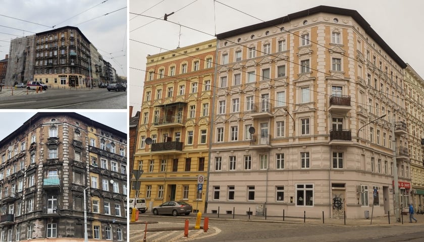 Powiększ obraz: <p>Kamienice przy ul. Ołbińskiej na Nadodrzu</p>