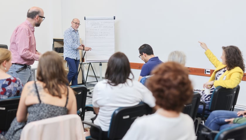 Powiększ obraz: Warsztat z udziałem przedstawicieli organizacji pozarządowych i Urzędu Miejskiego Wrocławia