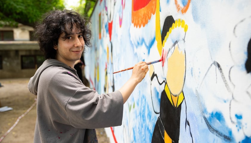 Powiększ obraz: Samuel Daza Silva, student ASP