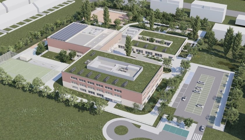 Powiększ obraz: Wizualizacja ZSP przy ul. Zwycięskiej we Wrocławiu