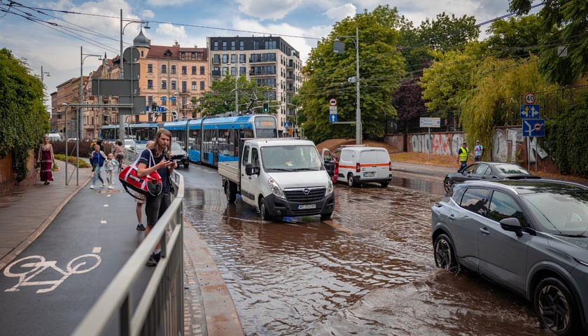 Zalany wiadukt przy ul. Reymonta, 14.07.2026