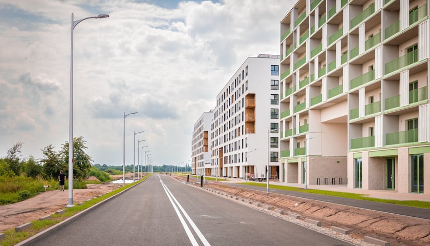 Powiększ obraz: Aleja Architektów jest już dłuższa o pół kilometra. Trwają prace wykończeniowe