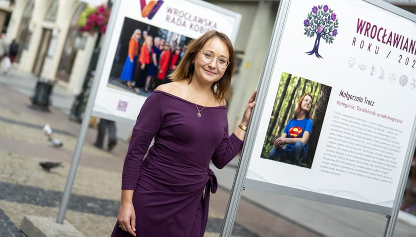 Powiększ obraz: Plebiscyt Wrocławianka Roku. Na zdjęciu Wrocławianka Roku 2025, Małgorzata Tracz.
