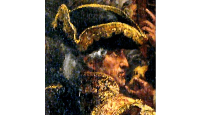 Powiększ obraz: Fragment obrazu Jana Matejki. Głowa Franciszka Ksawerego Branickiego, hetmana wielkiego koronnego, przeciwnika majowej Konstytucji