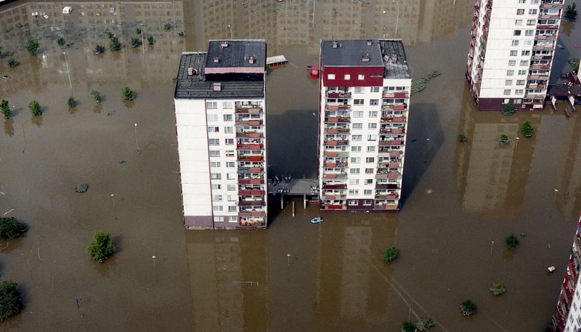Nowy Dwór,  Wrocław, powódź 1997