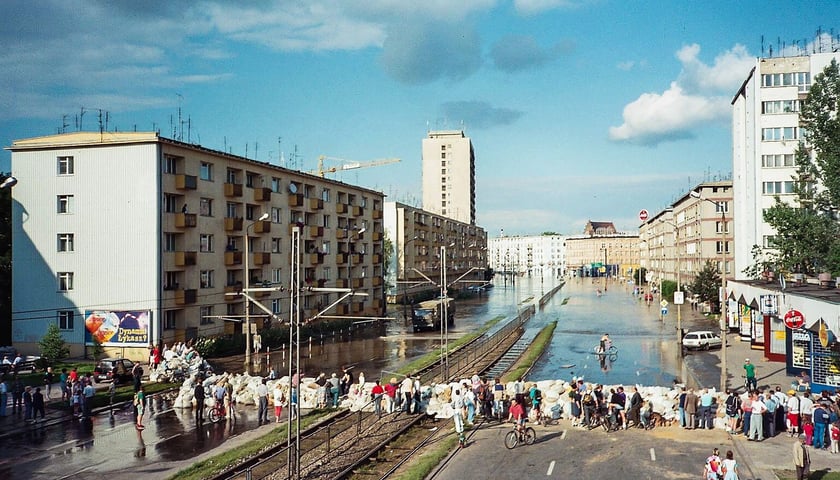 ul. Grabiszyńska, Wrocław, powódź 1997