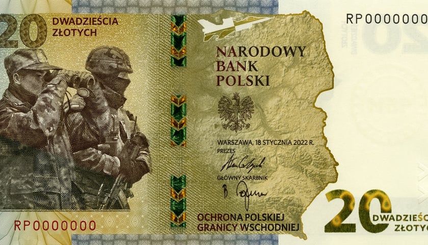 Powiększ obraz: Najnowszy banknot kolekcjonerki ?Ochrona polskiej granicy wschodniej?