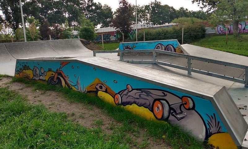 Powiększ obraz: skatepark Wielka Wyspa przy ul. Bacciarellego