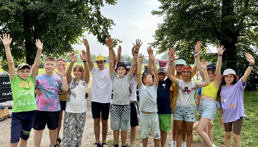 obóz dla dzieci z Ukrainy we Wrocławiu sierpień 2022