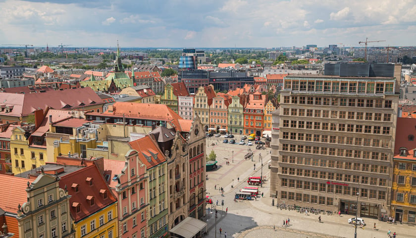 wrocławski rynek, widok na plac Solny