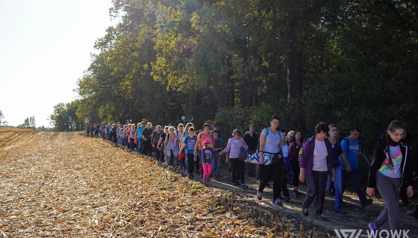 Uczestnicy Pieszej Pielgrzymki Wrocławskiej