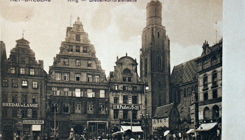 Lata 1900-1905, północno-zachodni narożnik Rynku. Źródło: fotopolska.eu
