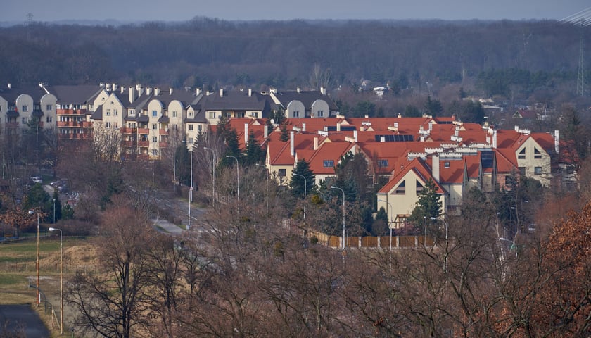 Osiedle Kozanów z lotu ptaka