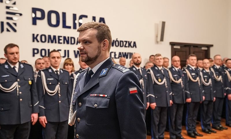 Ślubowanie nowych policjantów we Wrocławiu