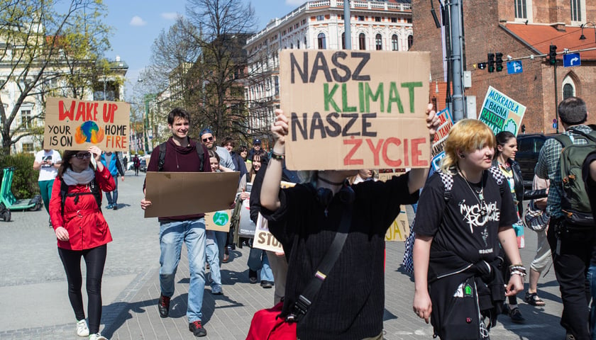 Powiększ obraz: Młodzieżowy protest klimatyczny