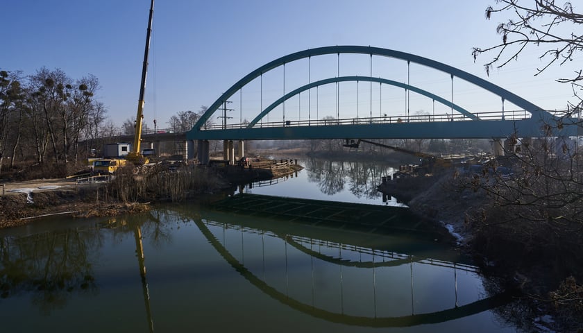 most nad Oławą, zdjęcie z marca 2023