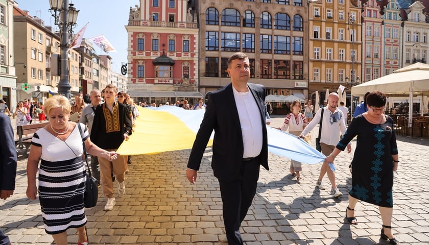 Marsz Solidarności i Wolności z okazji Dnia Niepodległości Ukrainy