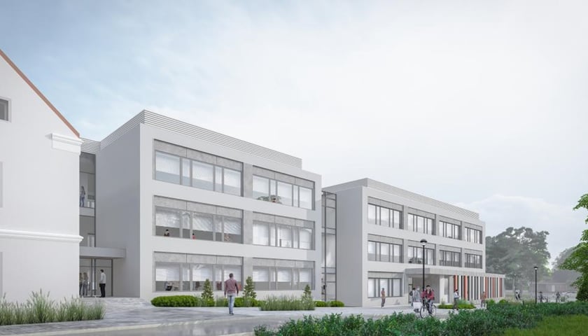 Powiększ obraz: Szkoła podstawowa w Wilczycach po rozbudowie