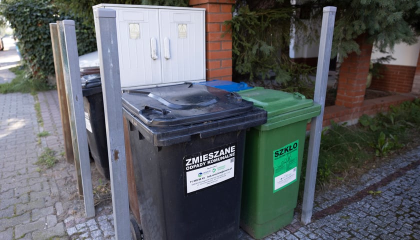 Powiększ obraz: <p>Krystian Sroka wyjaśnia, jak segreguje odpady w domu</p>