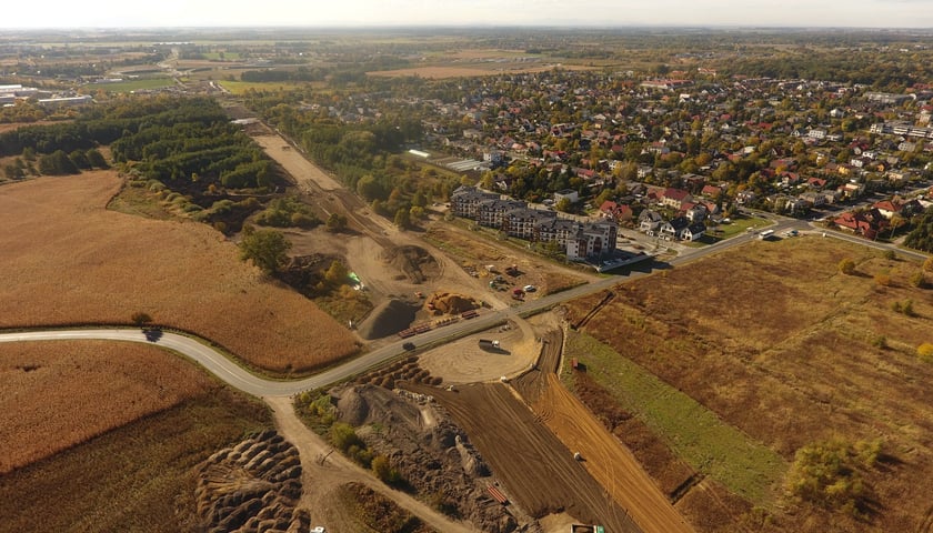 Widok z g&oacute;ry na działki&nbsp;