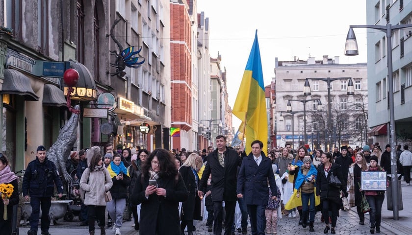 Uroczystości związane z drugą rocznicą wybuchu wojny w Ukrainie (24 lutego 2024)