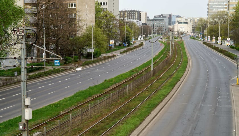 Puste miasto. Wrocław bez ludzi i bez samochodów. 31.03.2024