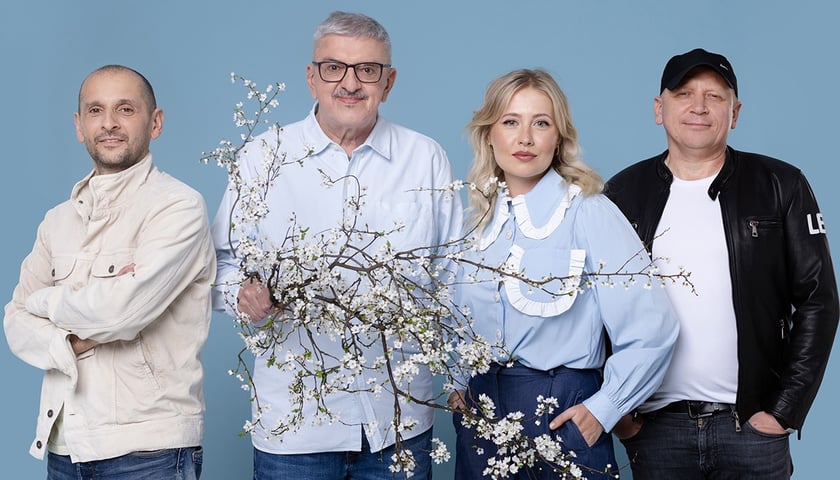 Powiększ obraz: <p class="MsoNormal">Marcin Łukawski, Marek Niedźwiecki, Ola Budka, Piotr Stelmach. Polski Top Radia 357 w 2024 r.</p>