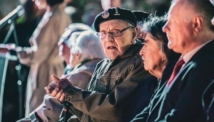 Powiększ obraz: Uroczyste odsłonięcie pomnika Żołnierzy Niezłomnych. Wrocław, 8.05.2024