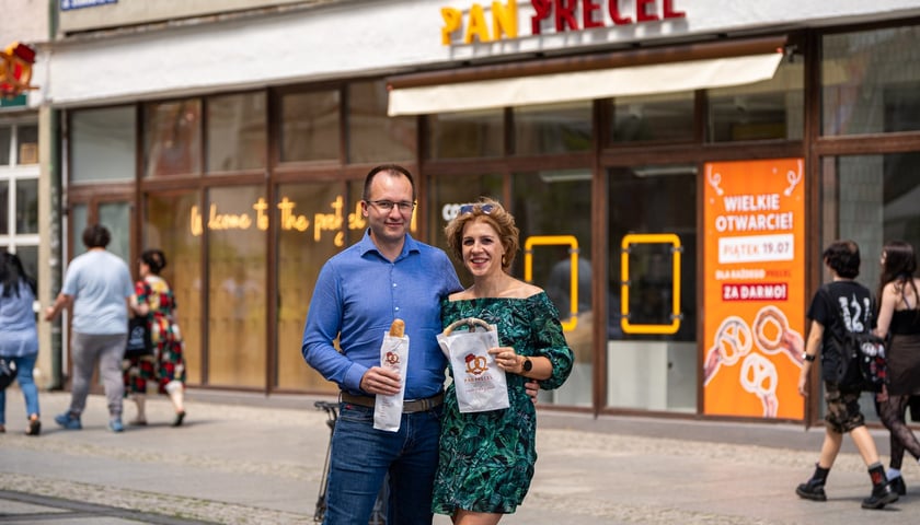 Powiększ obraz: <p>Wrocławianie Cristina i Marek Niewiadomscy, założyciele Pana Precla</p>