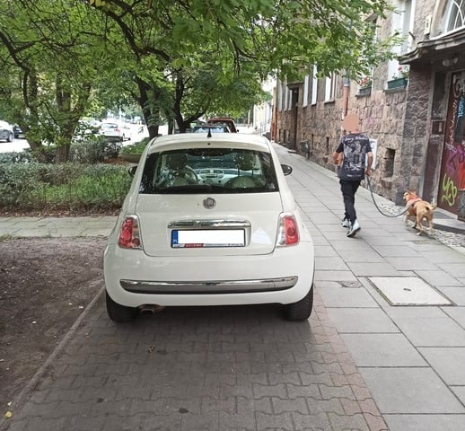 Przykłady niezgodnego z prawem parkowania