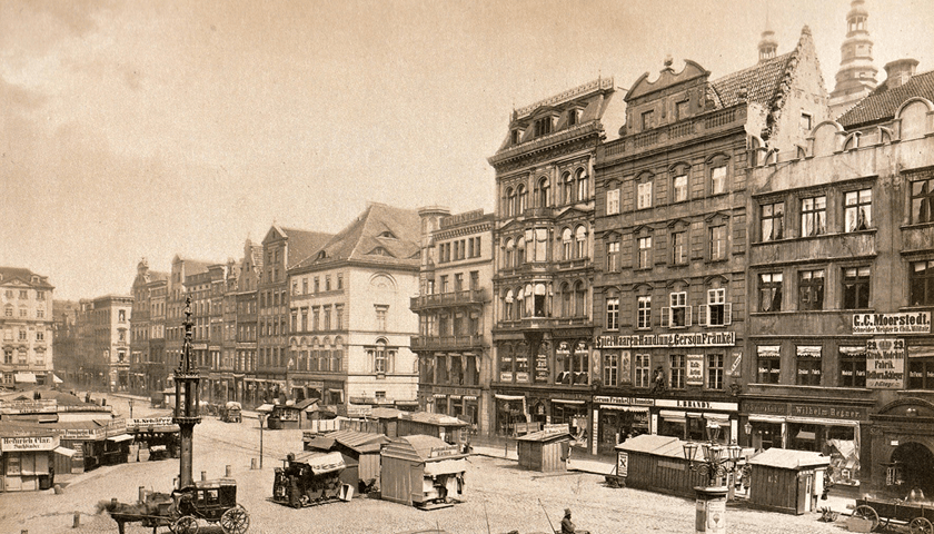 Powiększ obraz: Tak wyglądał wrocławski rynek w latach 1880-1900