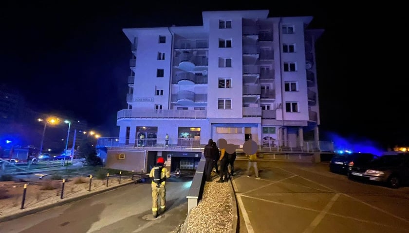 Pożar budynku przy ul. Dokerskiej na Kozanowie