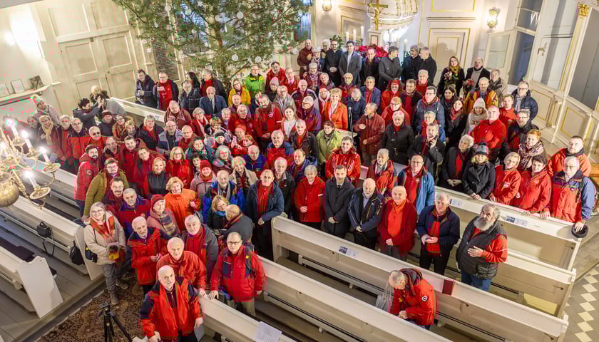 Noworoczne i opłatkowe spotkanie przewodników turystycznych w kościele Opatrzności Bożej