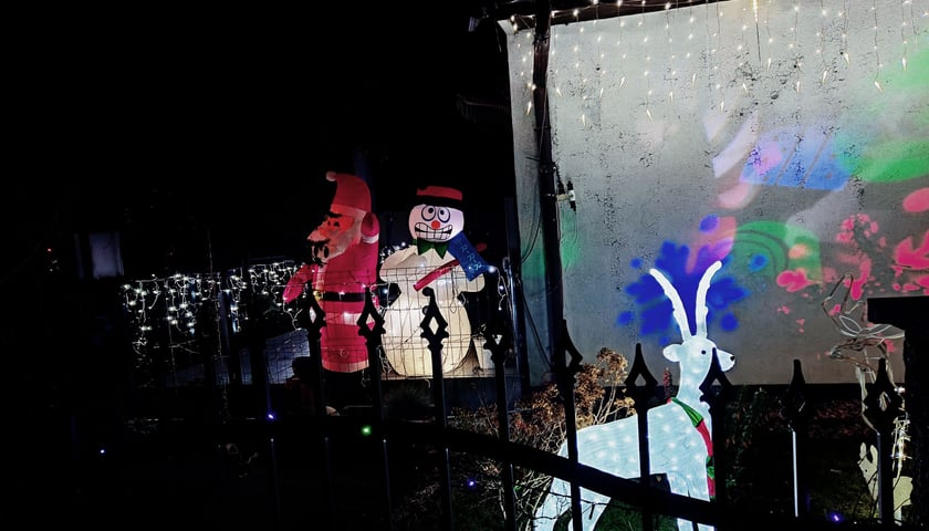 Przystrojone domy na Kowalach