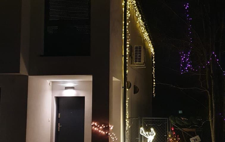 Przystrojone domy na Kowalach