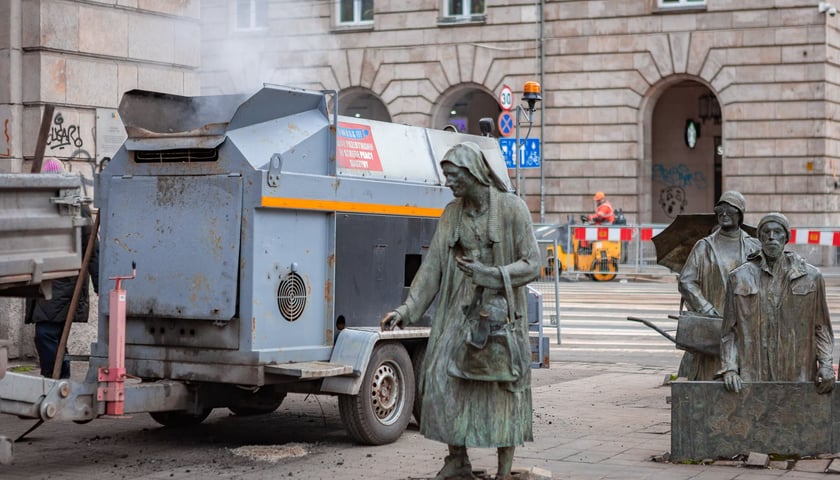 Prace MPWiK przy ul. Świdnickiej, Wrocław 01.02.2025