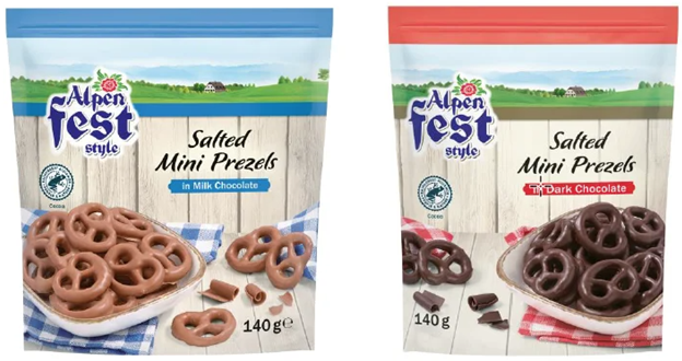 Powiększ obraz: <p>Wycofany z sieci Lidl precle w czekoladzie</p>