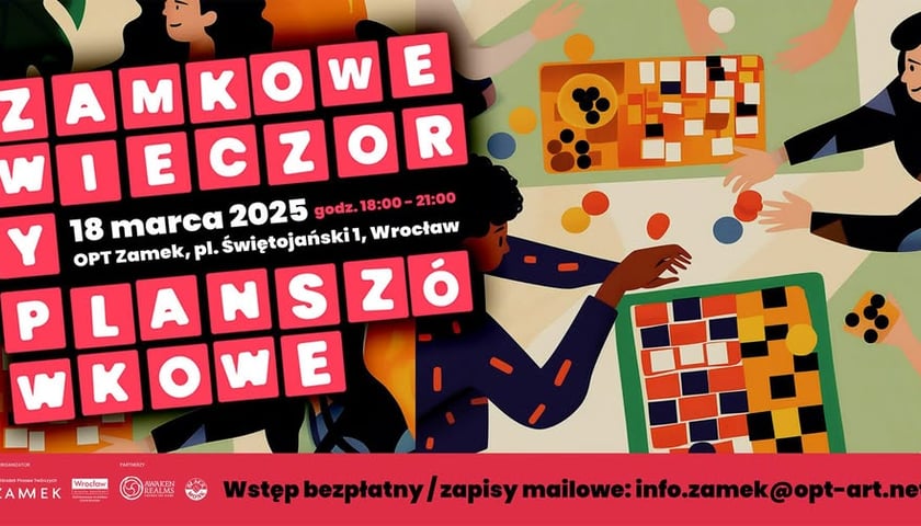 Powiększ obraz: Plakat wydarzenia - Zamkowe Gry Planszowe