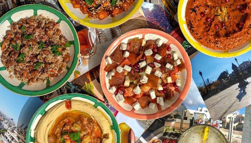 Powiększ obraz: We wrocławskiej restauracji Talerzyki można zjeść m.in. hummus, babę ghanoush oraz inne pasty z pieczonych warzyw.