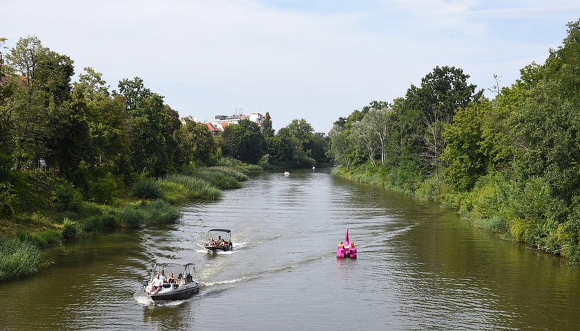 Powiększ obraz: Upalna sobota (9 sierpnia) we Wrocławiu