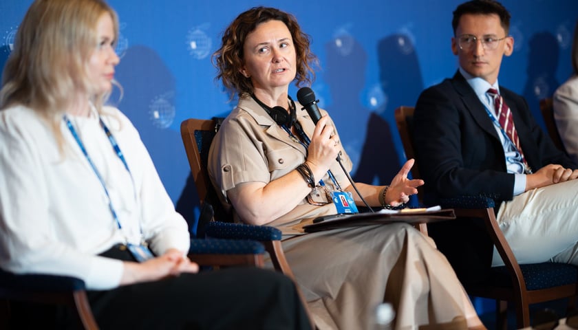 Powiększ obraz: <p>"Bądźmy zdrowi" - panel promujący zdrowie podczas Forum Ekonomicznego</p>