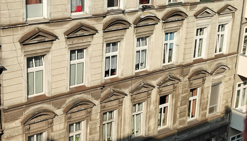 Powiększ obraz: Pożar mieszkania przy ul. Chrobrego