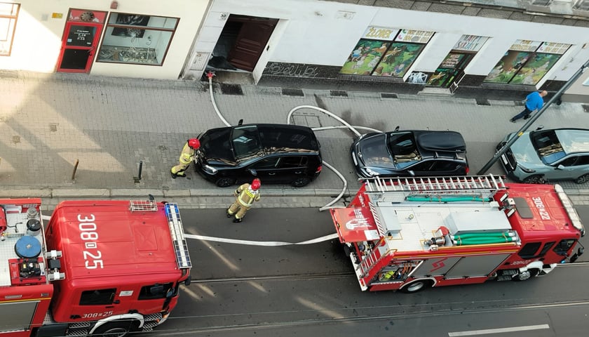 Powiększ obraz: Pożar mieszkania przy ul. Chrobrego