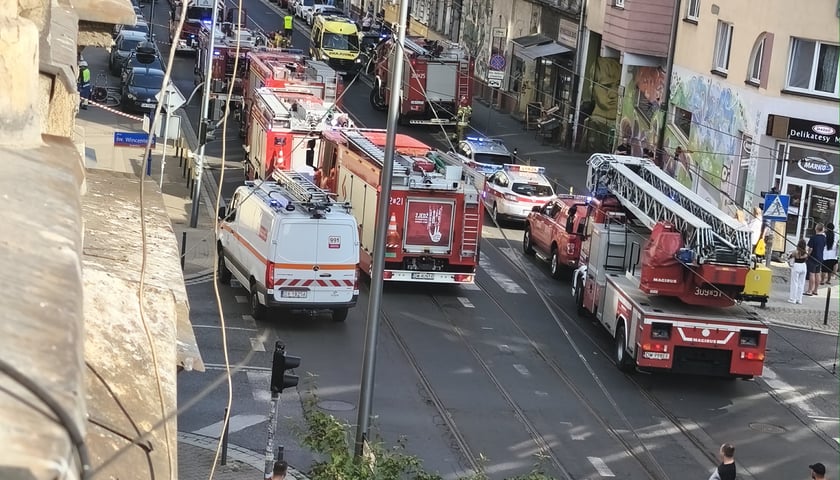 Powiększ obraz: Pożar mieszkania przy ul. Chrobrego