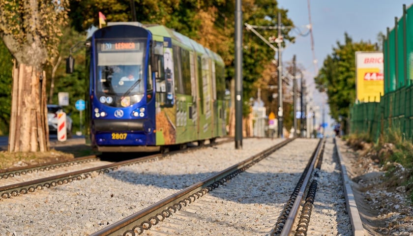 Remont torowiska na ulicy Kosmonautów