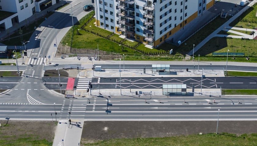 Trasa autobusowa na Jagodno, maj 2025