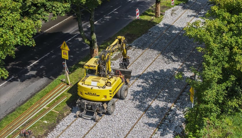 Remont torowiska na ulicy Kosmonautów w 2025 roku