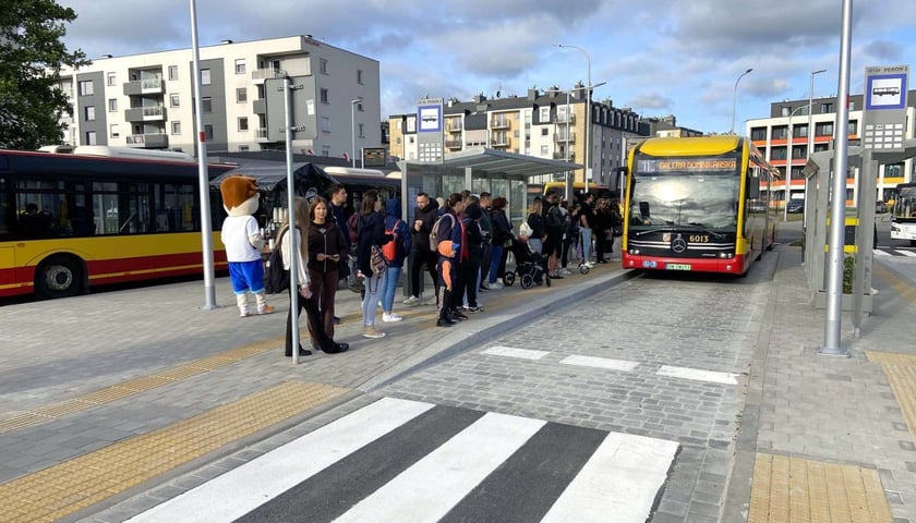 Trasa autobusowa na Jagodno, maj 2025